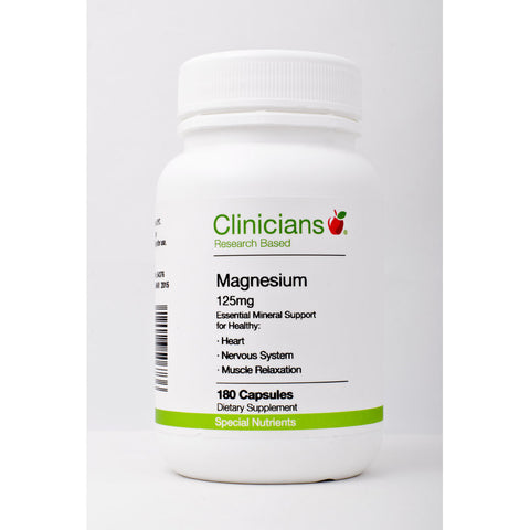 Clinicians Magnesium 125mg Capsules 180s - Green Cross Chemist