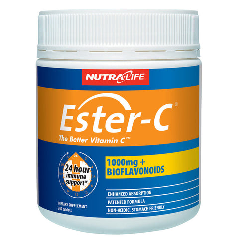 Nutra-Life Ester-C + Bioflavanoid 1000mg 200s - Green Cross Chemist
