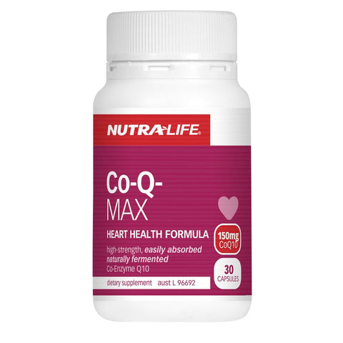 Nutra-Life Co-Q Max 150mg 30s - Green Cross Chemist