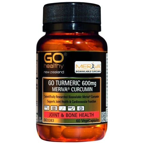 GO Turmeric 600mg 60 Vegecapsules - Green Cross Chemist