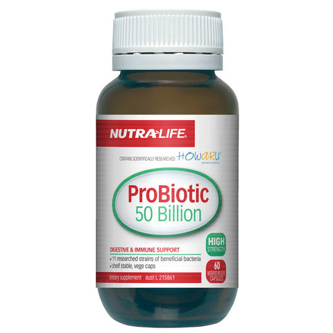 Nutra Life Probiotic 50 Billion 60 Capssules - Green Cross Chemist