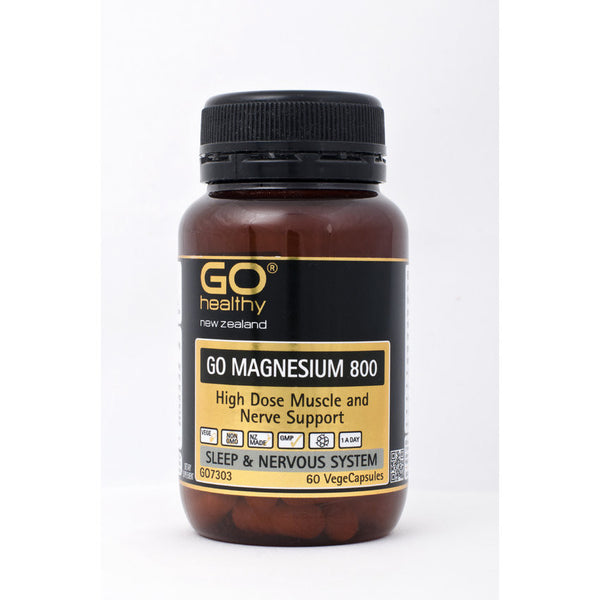 GO Healthy GO Magnesium 800 VegeCapsules 60s - Green Cross Chemist