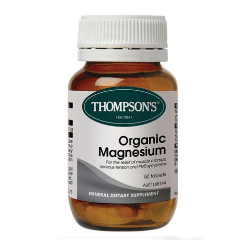 Thompson's Organic Magnesium Tablets 50s - Green Cross Chemist