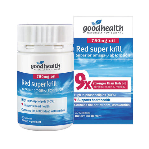 Good Health Red Super Krill 750mg Capsules 30s - Green Cross Chemist