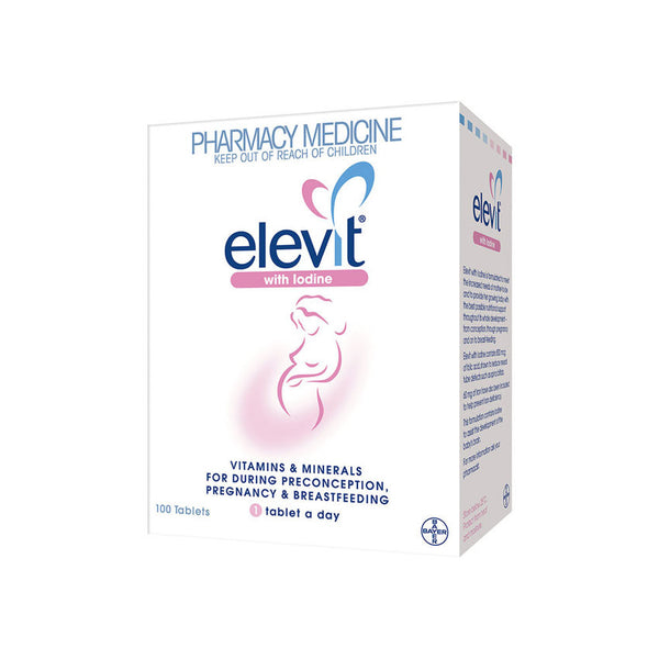 Elevit with Iodine Pregnancy Support 100s - Green Cross Chemist