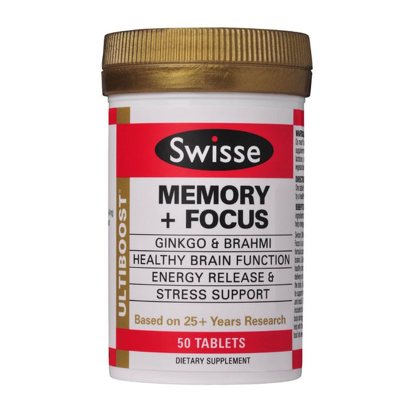 Swisse Ultiboost Memory + Focus Tablets 50s - Green Cross Chemist