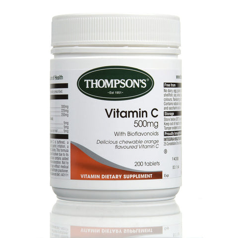 Thompson's Vitamin C 500mg Chewable Tablets 200s - Green Cross Chemist