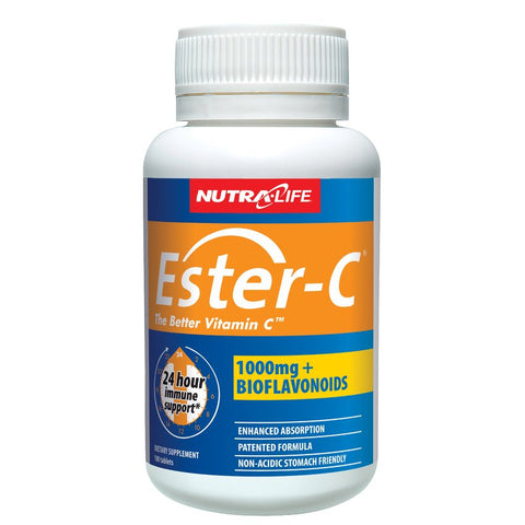 Nutra-Life Ester C + Bioflavanoid 1000mg Tablets 100s - Green Cross Chemist