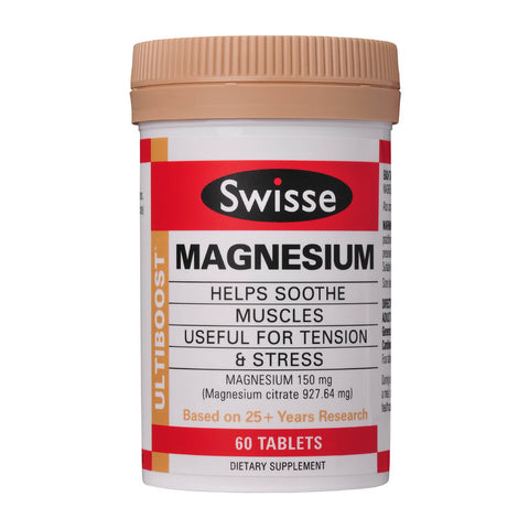 Swisse Ultiboost Magnesium Tablets 60s - Green Cross Chemist