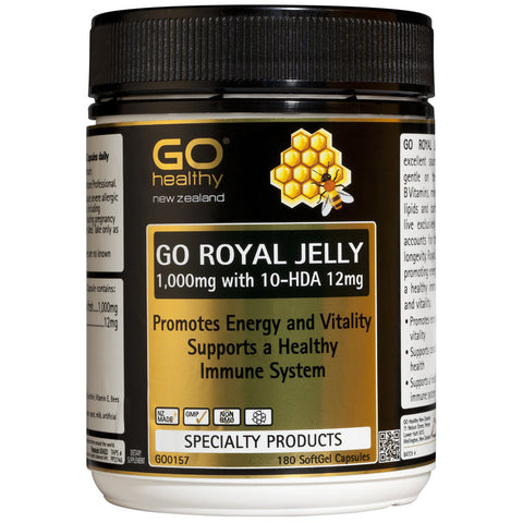 GO Healthy GO Royal Jelly 1000mg Capsules 180s 4pk - Green Cross Chemist
