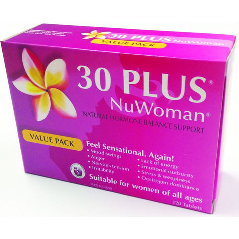 30 PLUS NuWoman Natural Hormonal Balance Support Tablets 120s - Green Cross Chemist