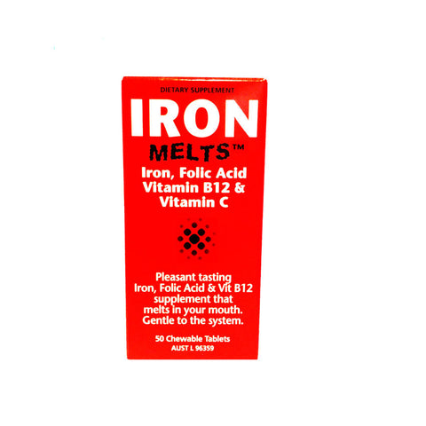 Iron Melts Chewable 50s - Green Cross Chemist