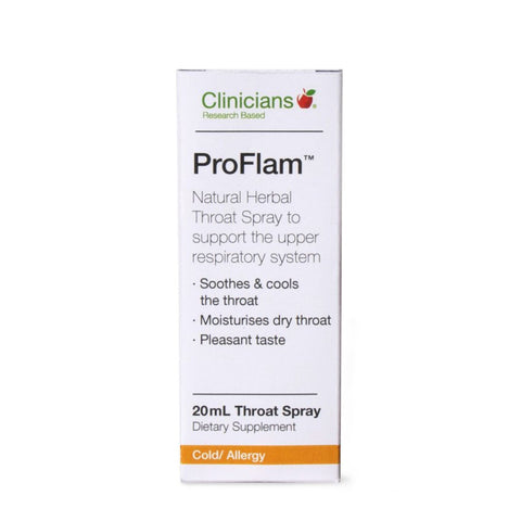 CLINICIANS Pro Flam Throat Spray 20ml - Green Cross Chemist