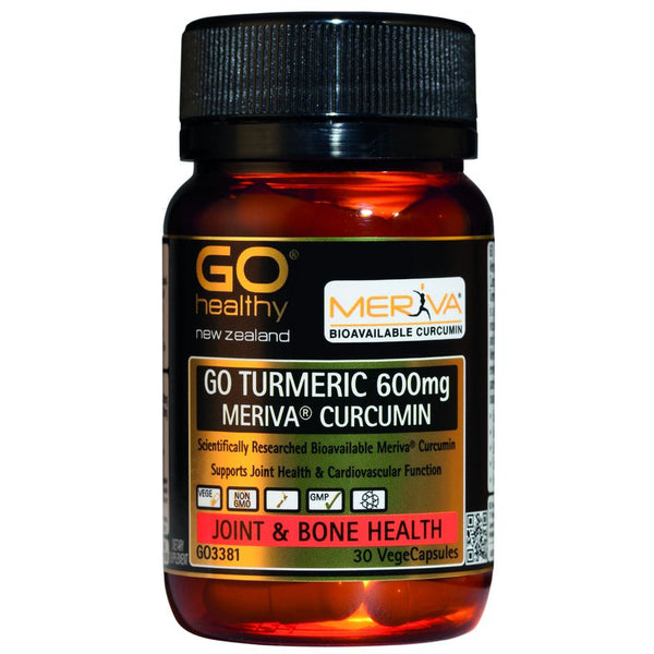 GO Turmeric 600mg 30 Vegecapsules - Green Cross Chemist