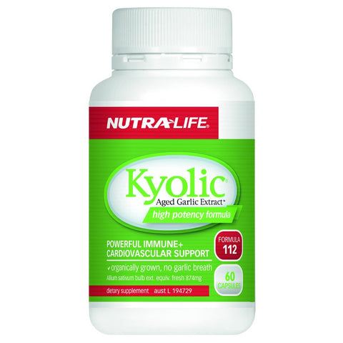 Nutra-Life Kyolic Aged Garlic Extract Everyday Formula 112 60s - Green Cross Chemist