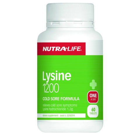 Nutra-Life Lysine 1200mg 60 - Green Cross Chemist