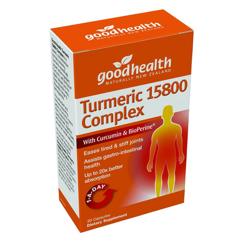 Good Health Turmeric 15800 Complex 30 caps - Green Cross Chemist
