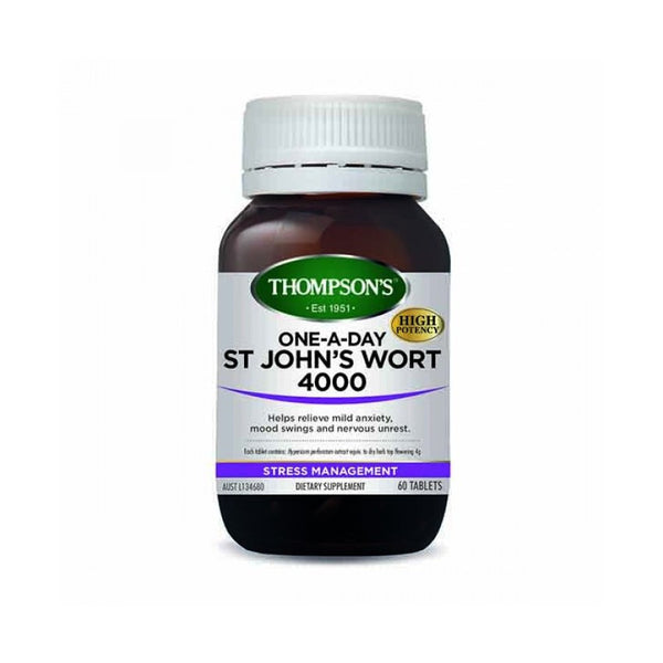 Thompson's St Johns Wort 4000 OneADay 60 capsules - Green Cross Chemist