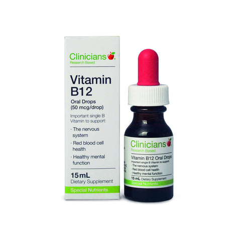 Clinicians Vitamin B12 Oral Drops 15ml - Green Cross Chemist