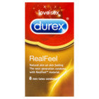 Durex Real Feel Condom 8pk - Green Cross Chemist