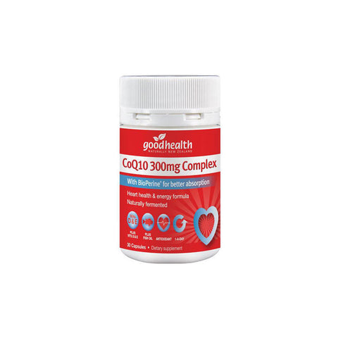 Good Health CoQ10 300mg Complex 30 Capsules - Green Cross Chemist
