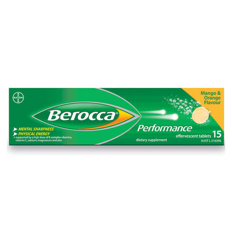 BEROCCA Performance Mango & Orange 15s - Green Cross Chemist