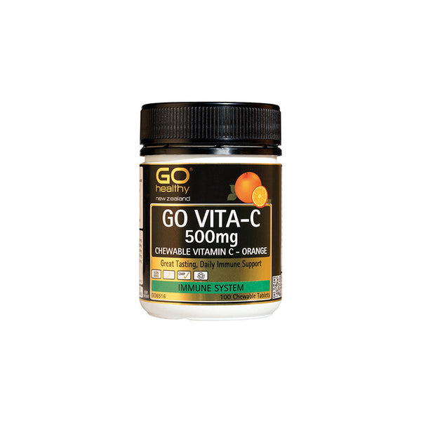 GO Vita-C 500mg Orange 100 Chew - Green Cross Chemist
