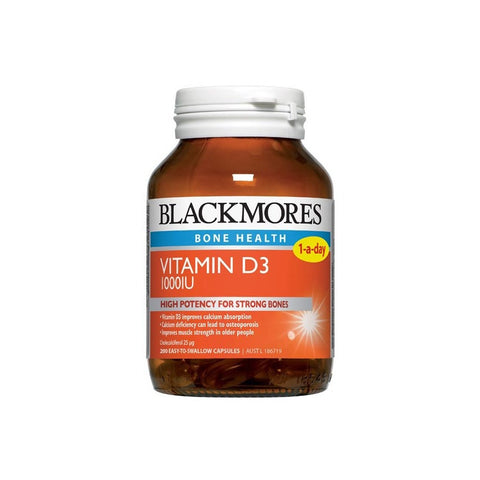 Blackmores Vitamin D3 1000IU 200s capsules - Green Cross Chemist