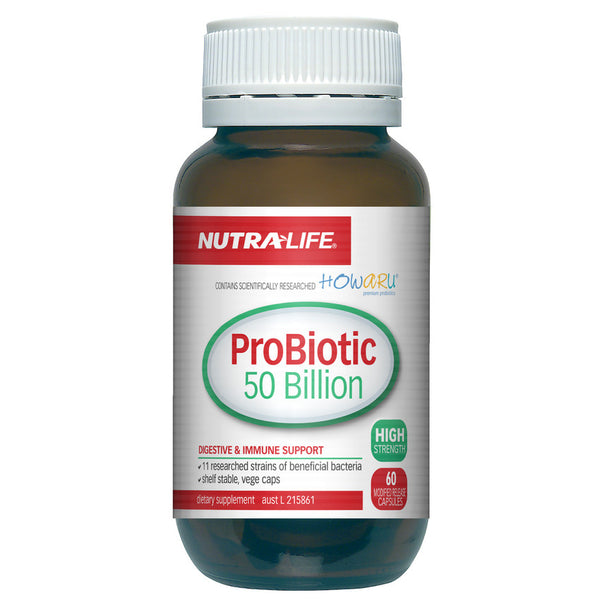 Nutra Life Probiotic 50 Billion 60 Capssules - Green Cross Chemist