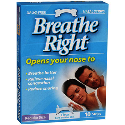 Breathe Right Nasal Strips Clear Regular Size 10s - Green Cross Chemist
