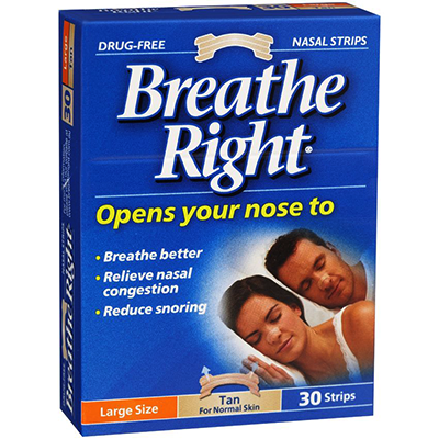 Breathe Right Nasal Strips Tan Large Size 30s - Green Cross Chemist