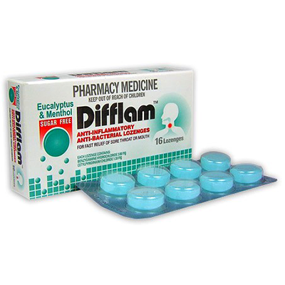 Difflam Lozenges Eucalyptus & Menthol 16s - Green Cross Chemist