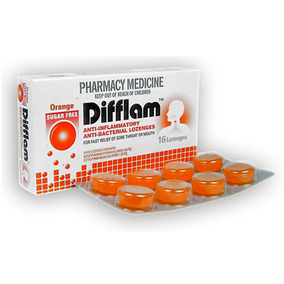 Difflam Lozenges Orange 16s - Green Cross Chemist