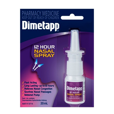 Dimetapp® Blocked Nose Nasal Spray 12 Hour Relief 20ml - Green Cross Chemist