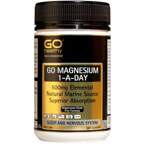 GO Healthy GO Magnesium 1-A-Day 500mg Capsules 120s - Green Cross Chemist
