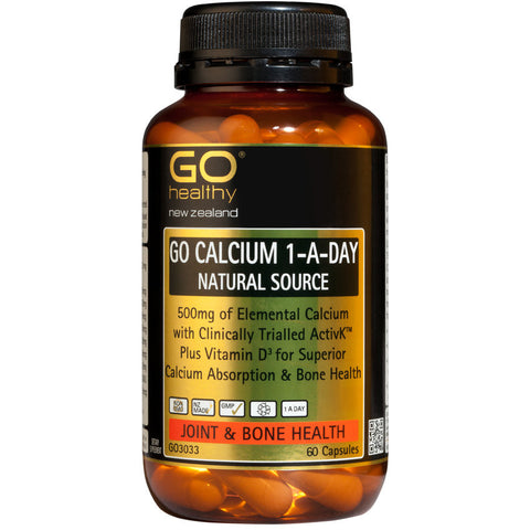 Go Healthy Go Calcium 1-A-Day Natural Source Capsules 60s - Green Cross Chemist