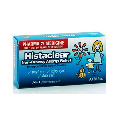 Histaclear Non- Drowsy Allergy Relief Tablets 90s - Green Cross Chemist