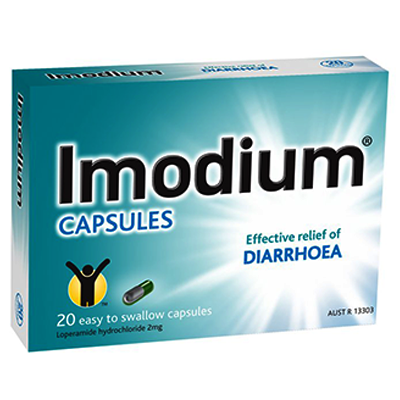 Imodium 2mg Diarrhoea Relief Capsules 20s - Green Cross Chemist