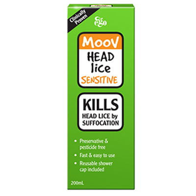 MOOV Head Lice Treatment Sensitive 200ml - Green Cross Chemist