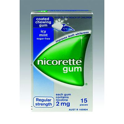 Nicorette® Quit Smoking Gum Icy Mint 2mg 15s - Green Cross Chemist