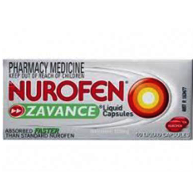 Nurofen Zavance 40 Liquid Capsules Pain Relief - Green Cross Chemist