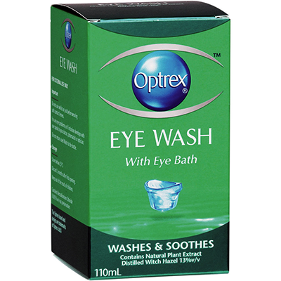 Optrex Eye Wash With Eyebath 110ml - Green Cross Chemist