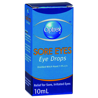 Optrex Sore Eyes Drops 10ml - Green Cross Chemist