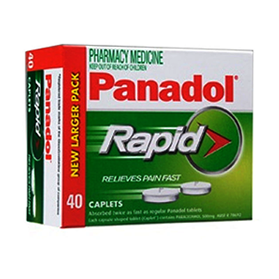 Panadol® Rapid Caplets 40s - Green Cross Chemist