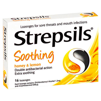 Strepsils Soothing honey & lemon Lozenges 36s - Green Cross Chemist