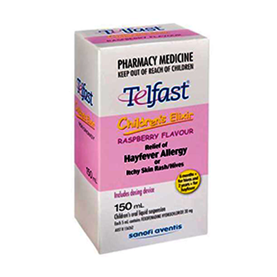 Telfast Children's Hayfever Allergy Relief Elixir 150ml - Green Cross Chemist
