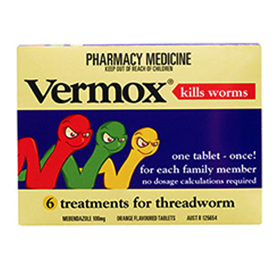 Vermox 100mg 6s - Green Cross Chemist