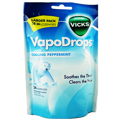 Vicks VapoDrops Cooling Peppermint 24 - Green Cross Chemist