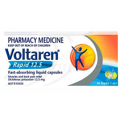 Voltaren Rapid 12.5 Pain Relief Liquid Capsules - Green Cross Chemist