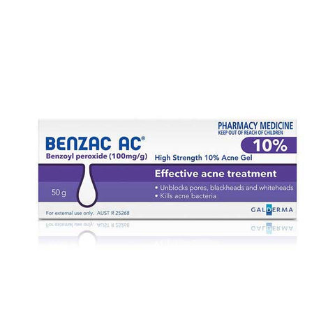 Benzac AC Gel 10% for Acne Treatment 50g